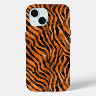 Watercolor Tiger Print iPhone 15 Case