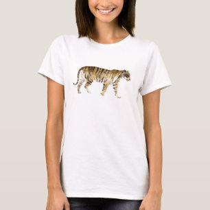 Watercolor Tiger Walking T-Shirt