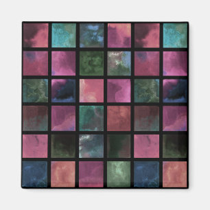 Watercolor, tile magnet