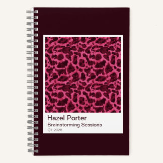 Watercolor Tortoiseshell Spiral Notebook