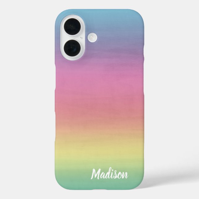 Watercolor Tranquillity | Personalized Case-Mate iPhone Case (Back)