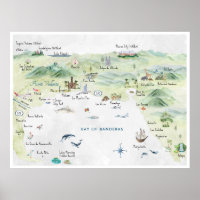 Watercolor Travel Postcard | Puerto Vallarta