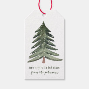 Watercolor Tree Gift Tags