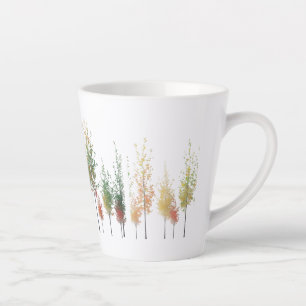 Watercolor Tree Line Small Latte Mug