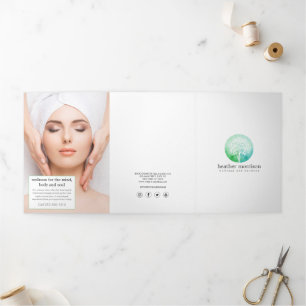 Watercolor Tree Wellness Brochure