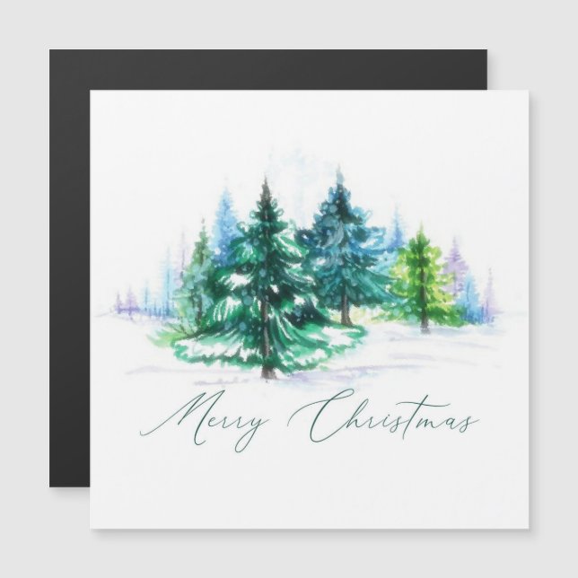 Watercolor trees  (Front/Back)