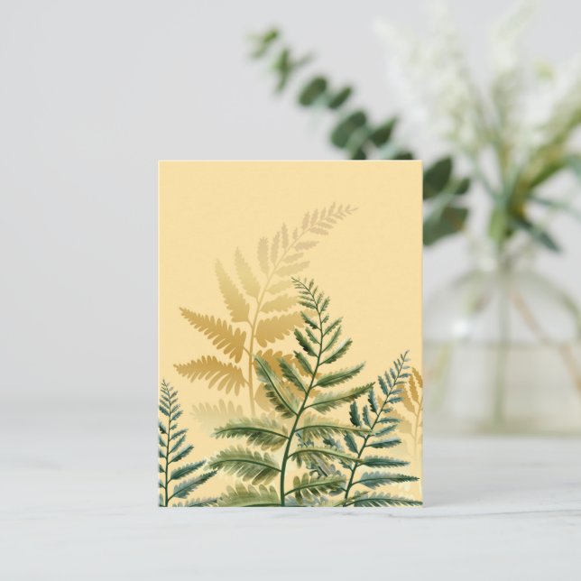 Watercolor Trees 2 Postcard (Standing Front)