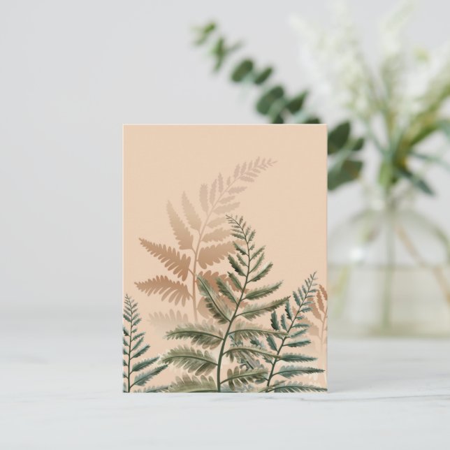 Watercolor Trees 4 Postcard (Standing Front)