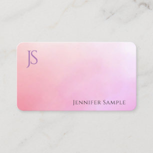 Watercolor Trendy Elegant Modern Designed Template Business Card