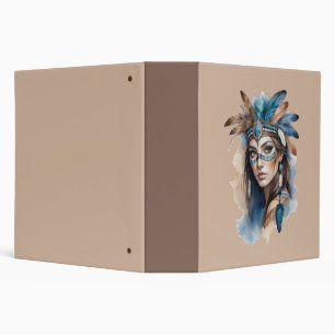 Watercolor Tribal Beauty: Spirit of Bohemian Art Binder