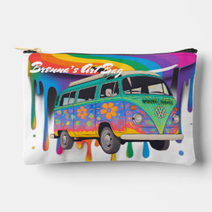 Watercolor Trippy Art Accessories Bag