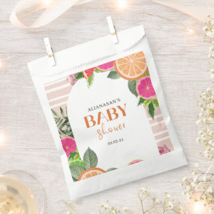 Watercolor Tropical Citrus Bridal Shower Favour Ba Bag