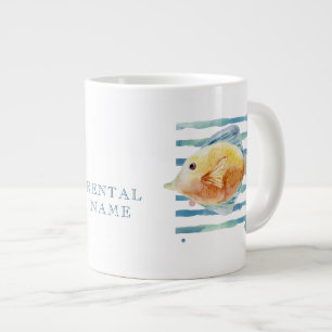 WATERCOLOR TROPICAL FISH VACATION RENTAL  LARGE COFFEE MUG