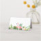 Watercolor Tropical Flamingo Folded Place Card