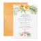 Watercolor Tropical Floral Beach Wedding