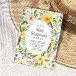Watercolor Tropical Floral Mele Kalikimaka Party Invitation<br><div class="desc">Tropical theme Christmas party invitation features watercolor hibiscus flowers and palm leaves with a "Mele Kalikimaka" caption in handwritten style lettering. Perfect for beach,  tropical,  Hawaiian,  luau and Tiki theme holiday parties.</div>