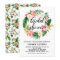 Watercolor Tropical Flowers Wreath Bridal Shower
