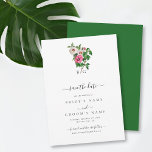 Watercolor Tropical Hibiscus Summer Wedding Save The Date<br><div class="desc">A minimalist tropical Hibiscus monogram wedding design. A simple design that uses a watercolor illustrations or tropical Hibiscus flowers to create an elegant classic monogram. A charming green and white tropical beach design with rustic strokes and classy script typography. An elegant botanical summer themed wedding save the date card design...</div>