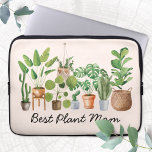 Watercolor Tropical Houseplant Mom Quote Laptop Sleeve<br><div class="desc">Introducing our Watercolor Tropical Houseplant Mom Quote laptop sleeve. Featuring watercolor illustrations of houseplants,  creating a natural ambiance.Suitable as gift for plants,  garden,  and nature lovers.</div>