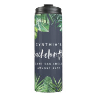 Watercolor tropical leaf bachelorette party