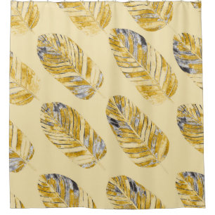 Watercolor Tropical Leaves Modern Pattern