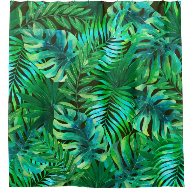 Watercolor tropical leaves pattern (Front)