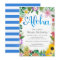 Watercolor Tropical Luau Birthday Party Invite