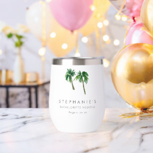 Watercolor Tropical Palm Trees  Bachelorette   