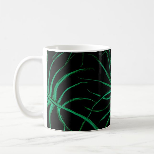 Watercolor Tropical Seamless pattern. Modern summe Coffee Mug (Left)