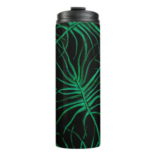 Watercolor Tropical Seamless pattern. Modern summe Thermal Tumbler