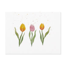 Watercolor Tulips / Aquarell Tulpen