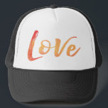 Watercolor Typography Trucker Hat<br><div class="desc">Watercolor Typography</div>