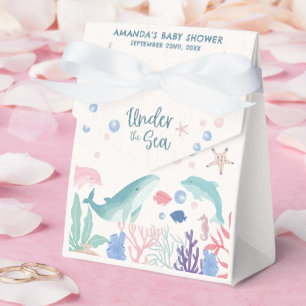 Watercolor Under the Sea Baby Shower Favor Box