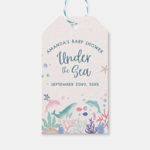 Watercolor Under the Sea Baby Shower Gift Tags