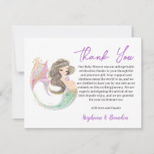 Watercolor Under the Sea MERMAID Thank You