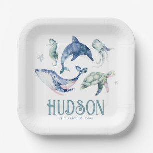 Watercolor Under the Sea Paper Plates