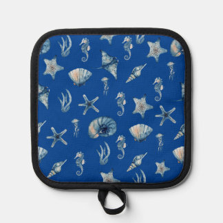 Watercolor Under The Sea Pattern Pot Holder