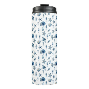 Watercolor Under The Sea Pattern Thermal Tumbler