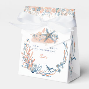 Watercolor Under the Sea Whale Baby Shower Favor Box