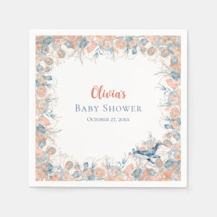 Watercolor Under the Sea Whale Baby Shower Napkins