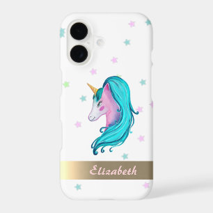 Watercolor Unicorn Colourful Stars - Personalized