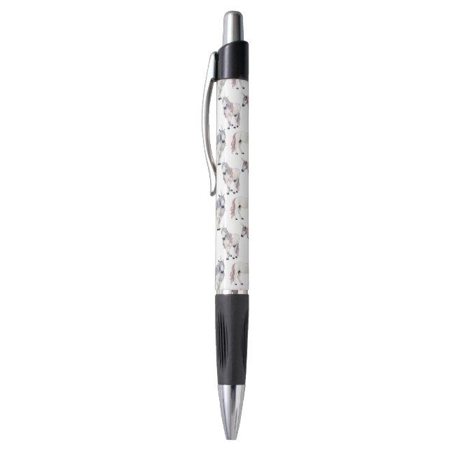 Watercolor Unicorn Fairy Tale Pattern Pen (Top (Vertical))