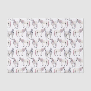 Watercolor Unicorn Fairy Tale Pattern Tissue Paper