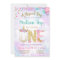 Watercolor Unicorn First Birthday Invitation