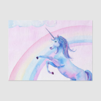 Watercolor Unicorn Tissue Paper