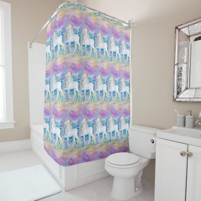 Watercolor Unicorns (In Situ)