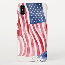 Watercolor US Flag