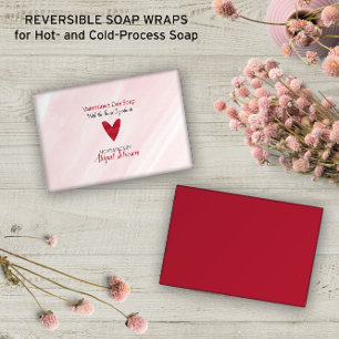 Watercolor Valentine's Day 💖 Pink Soap Wrap Paper