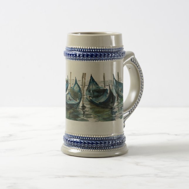 Watercolor Venice Beer Stein (Front Right)