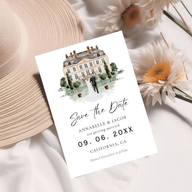 Watercolor Venue Wedding Save the Date  (Creator Uploaded)